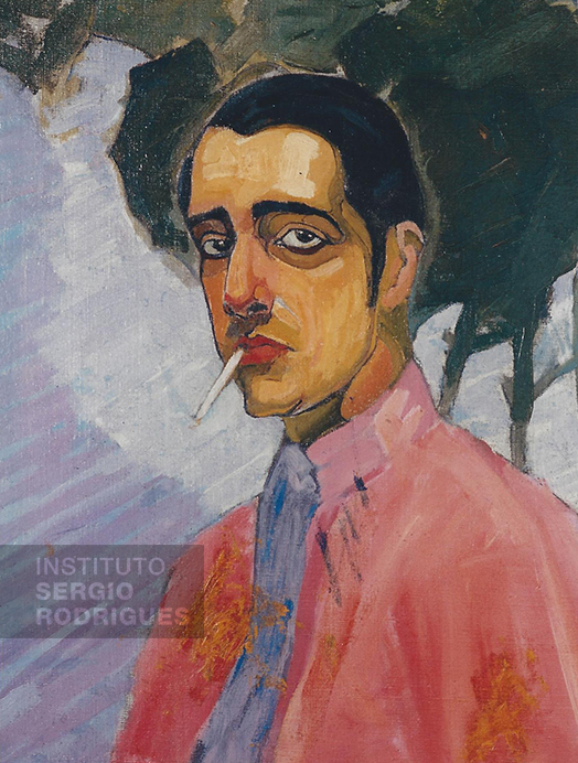 Autorretrato de Roberto Rodrigues (pai) em 1928.