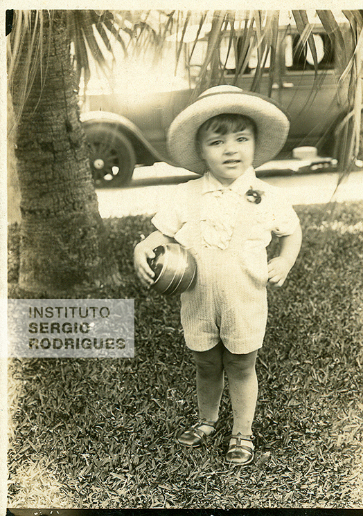 Sergio Rodrigues at age 3, Rio de Janeiro, 1930.