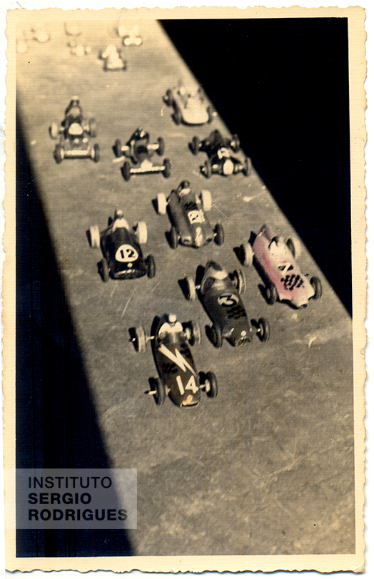 Sergio Rodrigues' model car collection, one of his great childhood passions.