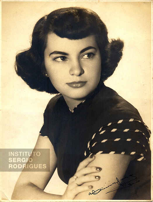 Vera Beatriz, at age 15, at the time Sergio's first girlfriend, in Rio de Janeiro, in 1945.